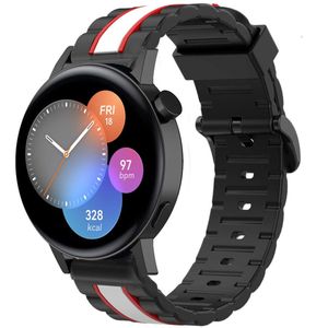 Strap-it Huawei Watch GT 3 42mm Special Edition band (zwart/wit)