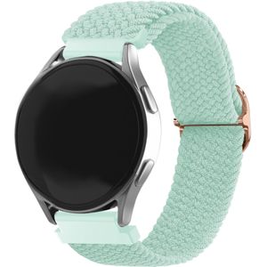 Strap-it Samsung Galaxy Watch 6 - 44mm verstelbaar geweven bandje (turquoise)