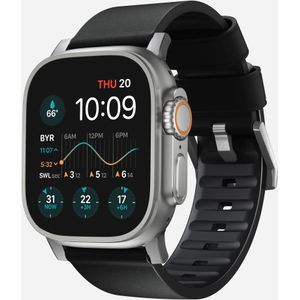 Nomad Active Pro Apple Watch hybride bandje (zwart/zilver)