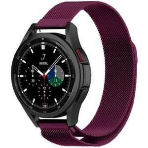 Strap-it Samsung Galaxy Watch 4 Classic 42mm Milanese band (paars)