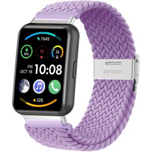 Strap-it Huawei Watch Fit 2 gevlochten bandje (lila)