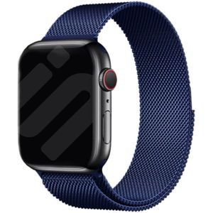 Strap-it Apple Watch Milanese  band (blauw)
