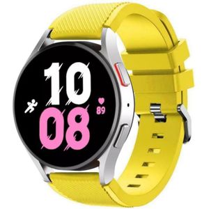 Strap-it Samsung Galaxy Watch 5 - 44mm siliconen bandje (geel)