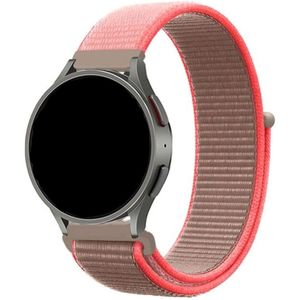 Strap-it Samsung Galaxy Watch 6 - 40mm nylon band (neon pink)