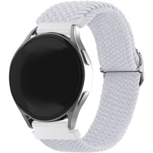 Strap-it Redmi Watch 5 Lite verstelbaar geweven bandje (wit)
