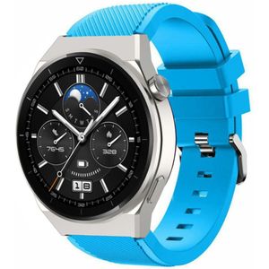 Strap-it Huawei Watch GT 3 Pro 46mm siliconen bandje (lichtblauw)