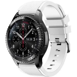 Strap-it Samsung Galaxy Watch siliconen bandje 46mm (wit)