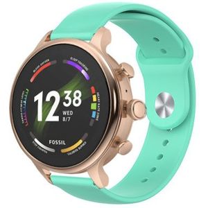 Strap-it Fossil Gen 6 (42mm) sport band aqua