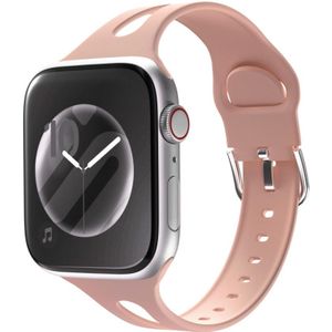 Strap-it Apple Watch slim silicone band (pink sand)