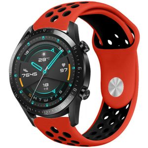 Strap-it Huawei Watch GT 2 sport band (rood/zwart)