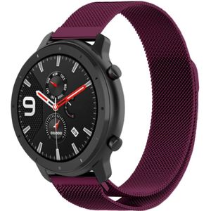 Strap-it Xiaomi Amazfit GTR Milanese band (paars)