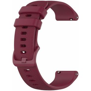 Strap-it siliconen horlogeband 18mm universeel (donkerrood)