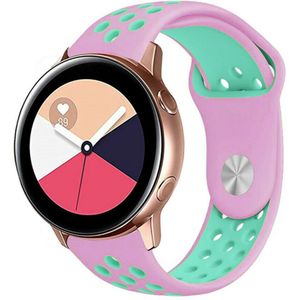 Strap-it Samsung Galaxy Watch Active sport band (roze/aqua)