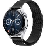 Strap-it Huawei Watch GT 3 46mm Milanese band (zwart)