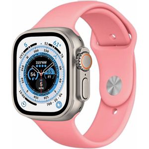 Strap-it Apple Watch Ultra silicone band (roze)