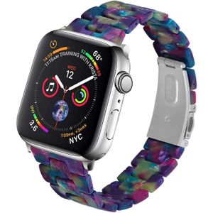 Strap-it Apple Watch 8 stalen band (kleurrijk paars)
