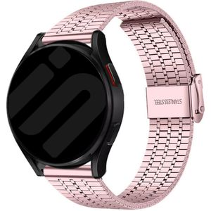 Strap-it Samsung Galaxy Watch 6 - 44mm roestvrij stalen band (rosé pink)