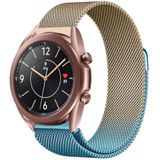 Strap-it Samsung Galaxy Watch 3 Milanese band 41mm (blauw/goud)