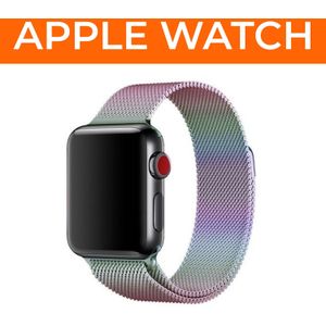 Strap-it Milanese band voor de Apple Watch (regenboog)