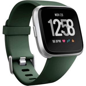 Strap-it Fitbit Versa silicone band (groen)