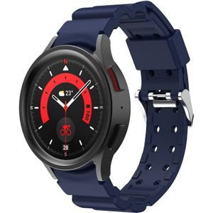 Strap-it Samsung Galaxy Watch 5 Pro silicone armor bandje (donkerblauw)