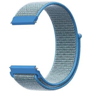 Strap-it Nylon horlogeband 18mm universeel (blauw)