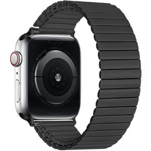 Strap-it Apple Watch 8 stalen rekband (zwart)