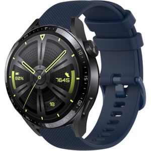 Strap-it Huawei GT3 46mm luxe siliconen bandje (donkerblauw)