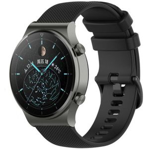 Strap-it Huawei Watch GT 2 Pro luxe siliconen bandje (zwart)