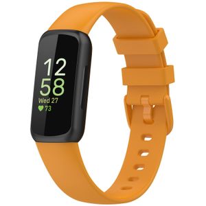 Strap-it Fitbit Inspire 3 siliconen bandje (oranje)