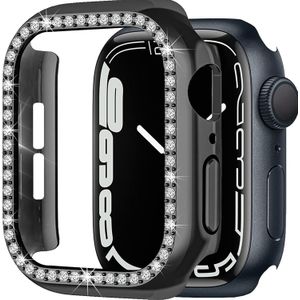 Strap-it Apple Watch 7 Diamond PC hard case 45mm (zwart)