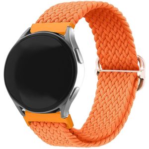 Strap-it Samsung Galaxy Watch 6 Classic 47mm verstelbaar geweven bandje (oranje)