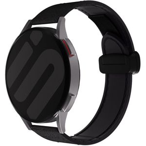 Samsung Gear S3 leren bandje met D-buckle (zwart)