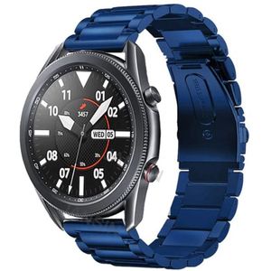 Strap-it Samsung Galaxy Watch 3 stalen band 45mm (blauw)