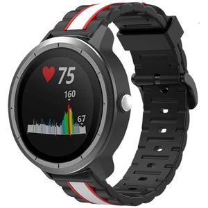 Strap-it Garmin Vivoactive 3 Special Edition band (zwart/wit)