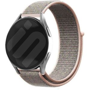 Strap-it Samsung Galaxy Watch 6 Classic 43mm nylon band (pink sand)