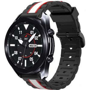Strap-it Samsung Galaxy Watch 3 Special Edition band 45mm (zwart/wit)