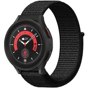 Strap-it Samsung Galaxy Watch 5 Pro nylon band (zwart)