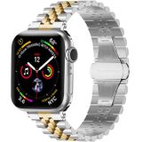 Strap-it Apple Watch Jubilee stalen band (zilver/goud)