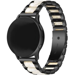 Strap-it Huawei Watch GT 3 Pro 43mm stalen resin band (zwart/wit)