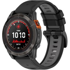 Strap-it Garmin Epix Gen 2 sport gesp band (zwart/grijs)