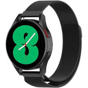 Strap-it Samsung Galaxy Watch Milanese band (zwart)