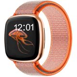 Strap-it Fitbit Versa 3 nylon bandje (oranje)
