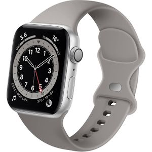 Strap-it Apple Watch 8 siliconen bandje (grijs)