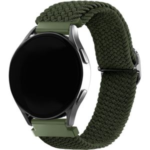 Strap-it Samsung Galaxy Watch 6 Classic 43mm verstelbaar geweven bandje (groen)