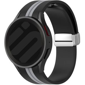 Strap-it Samsung Galaxy Watch 5 44mm magnetische sport band (zwart/grijs)
