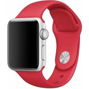 Strap-it Apple Watch SE silicone band (rood)
