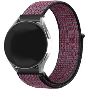 Strap-it Samsung Galaxy Watch 6 - 40mm nylon bandje (true berry)