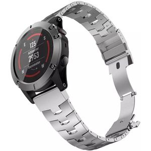 Strap-it Garmin Fenix 8 - 47mm titanium bandje (zilver)