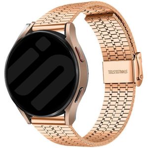 Strap-it Samsung smartwatch roestvrij stalen band (rosé goud)